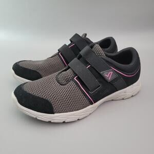 Vionic Brisk Ema Slip On Shoes Sneaker Women 9.5 Black Gray Comfort Lightweight